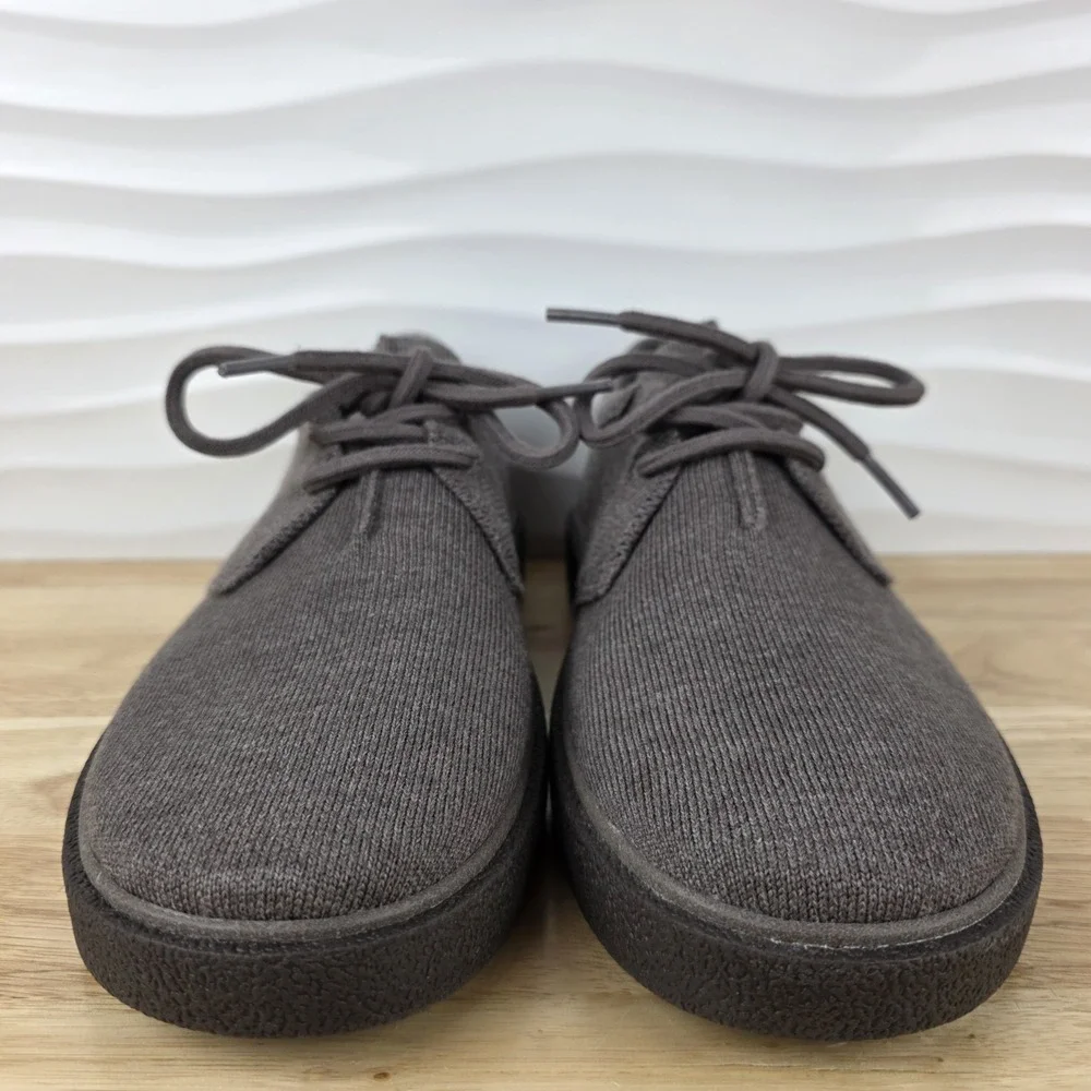 Rothys The Monty Sneakers Mens Size 10 Timber Brown Merino Wool Casual Shoes - Picture 5 of 14